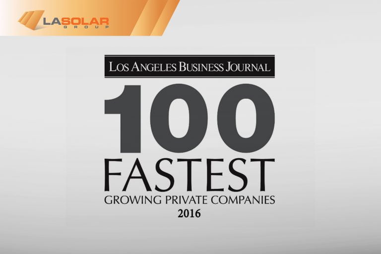 Read more about the article LA Solar Group On The Top 10 Fastest Growing Companies of 2016