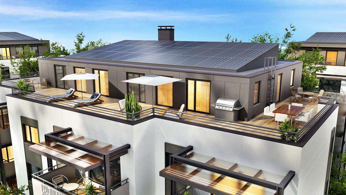 House-With-Solar-Panels-On-The-Roof