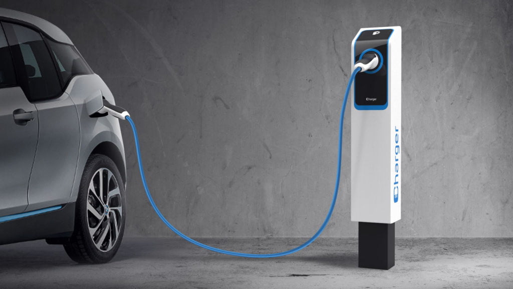 White-Vehicle-And-EV-Charger