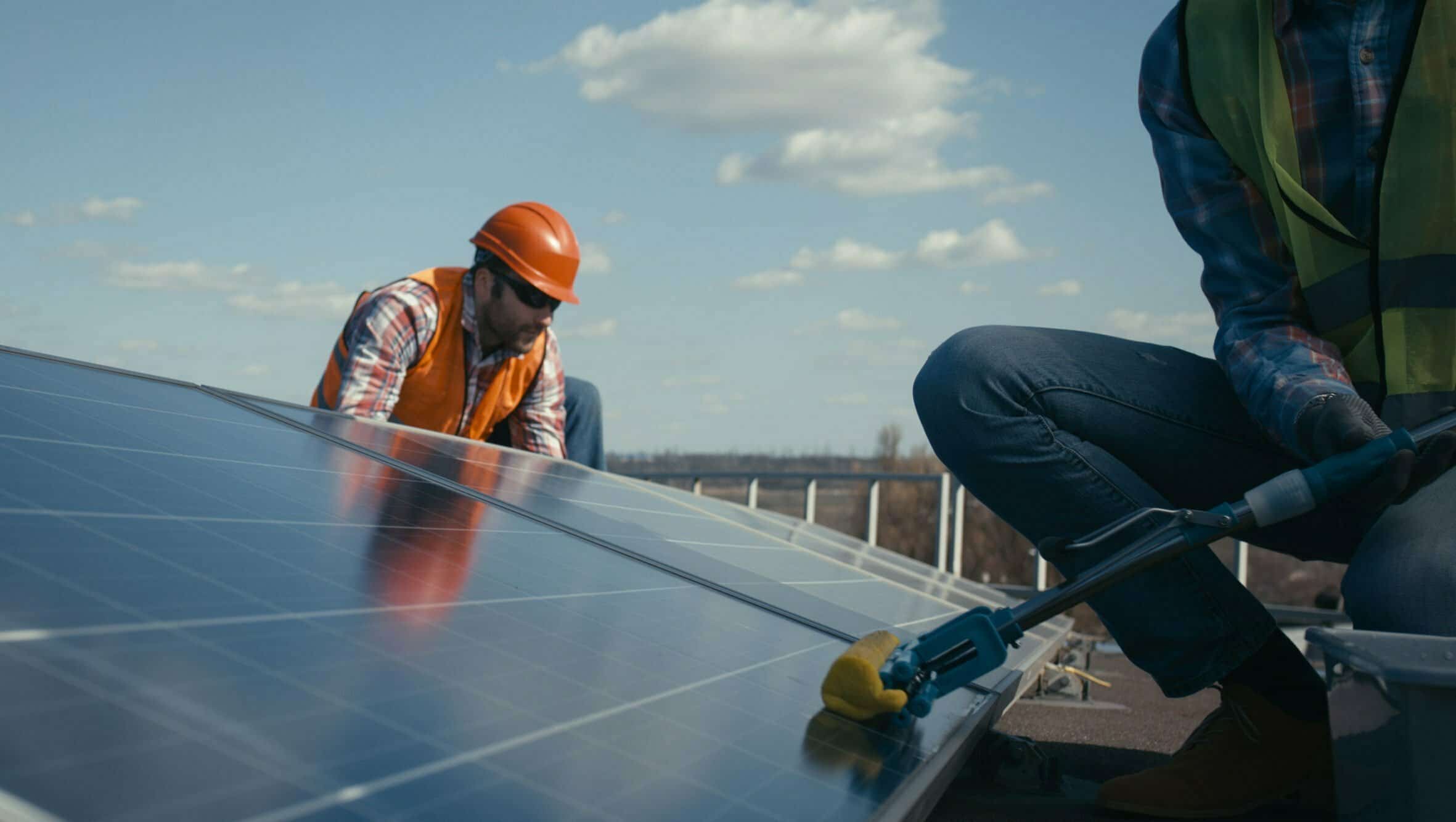 Employee-Working-On-A-Solar-Panel-Installation