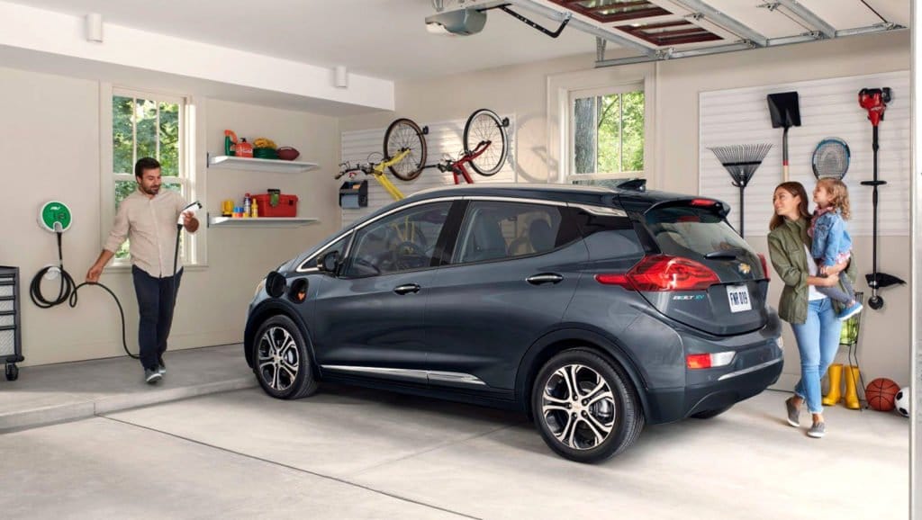 EV-Charger-And-Vehicle-In-The-Garage