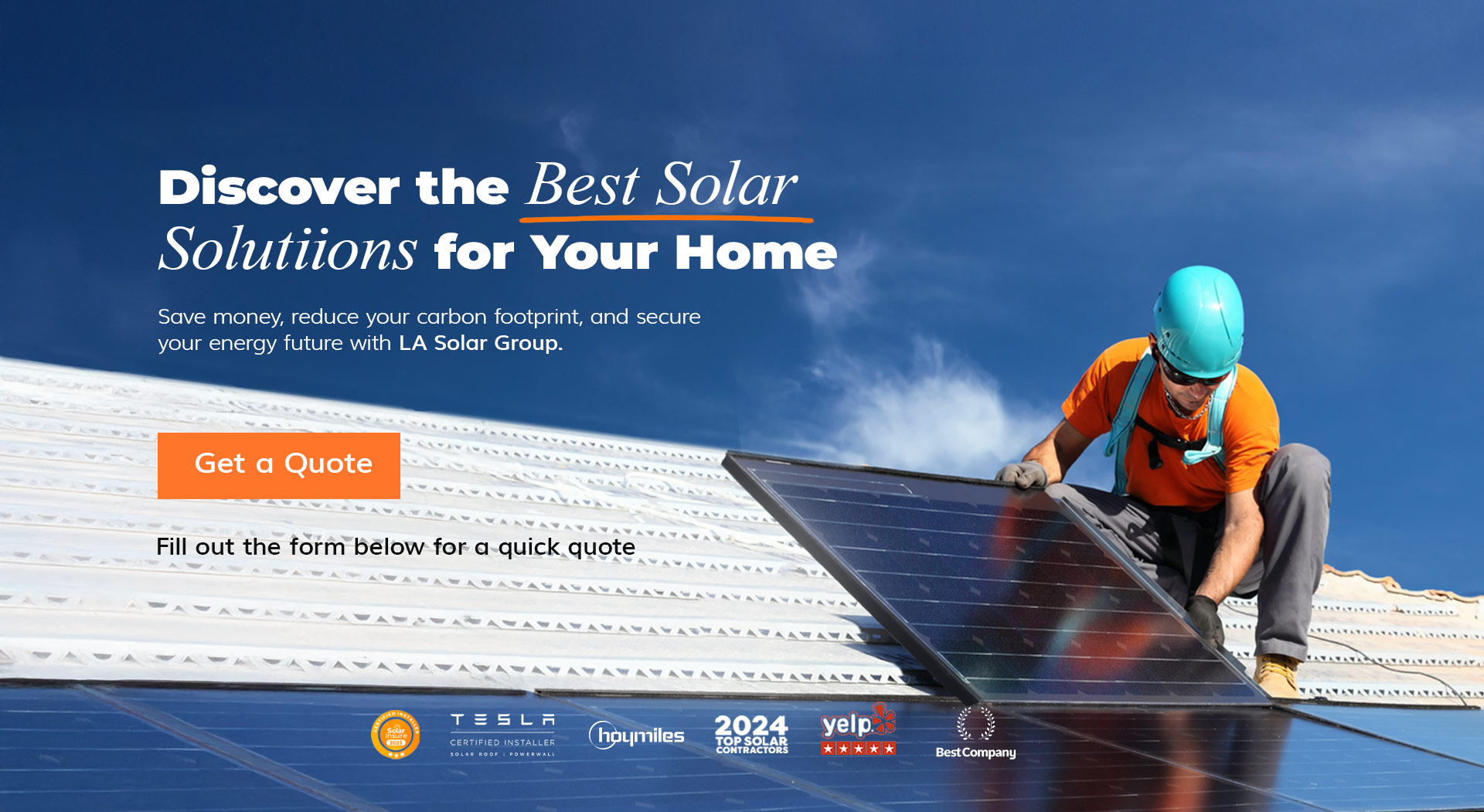Solar system installation photo