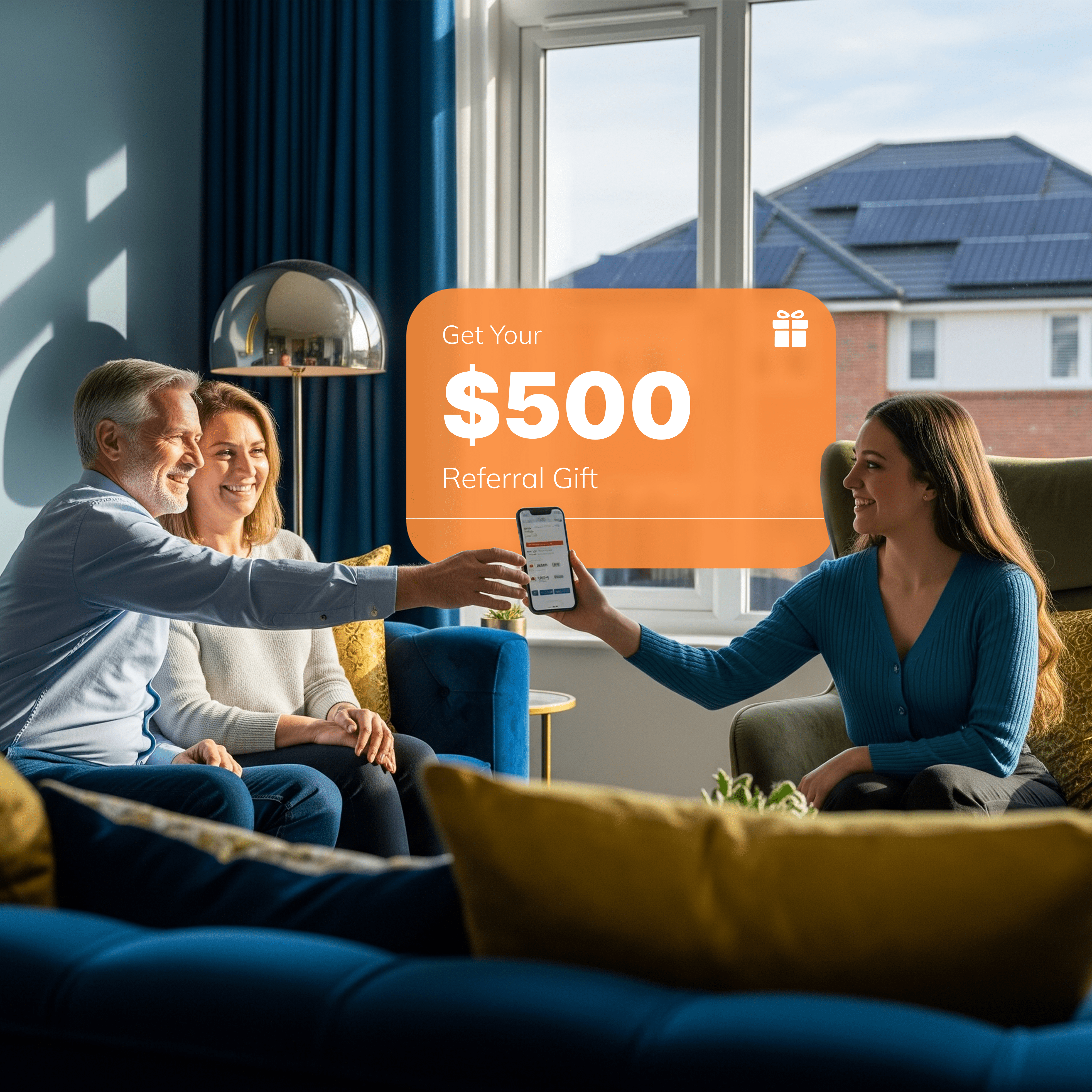 LA solar group customer referral gift 0
