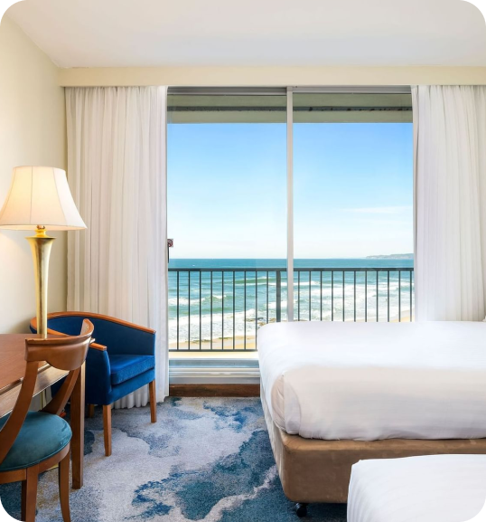 LA solar group hotel room