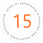 Professional roofing service installation by LA Solar Group, trusted solar energy experts.