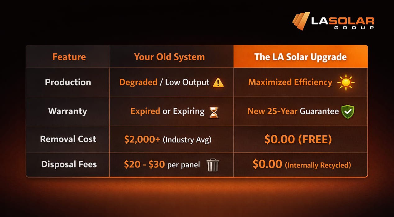 LA Solar Recycly Solar Panels