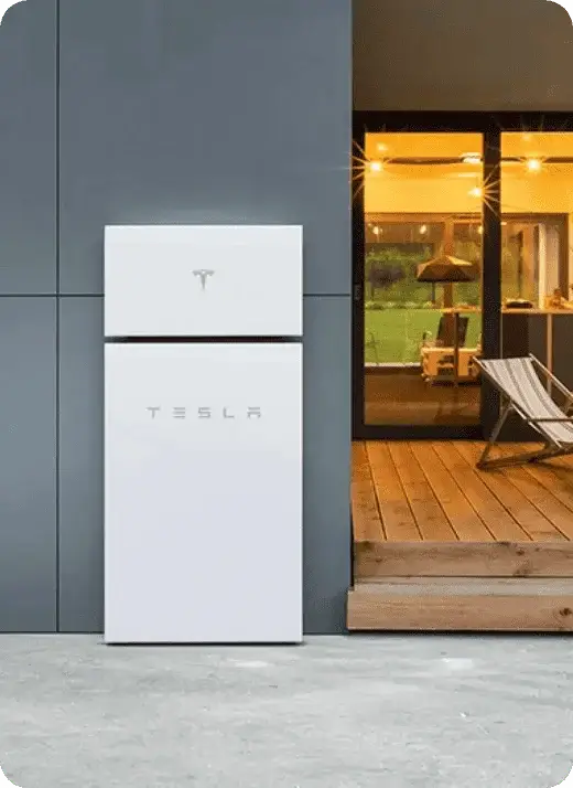 Tesla Powerwall battery for home energy storage and backup power.