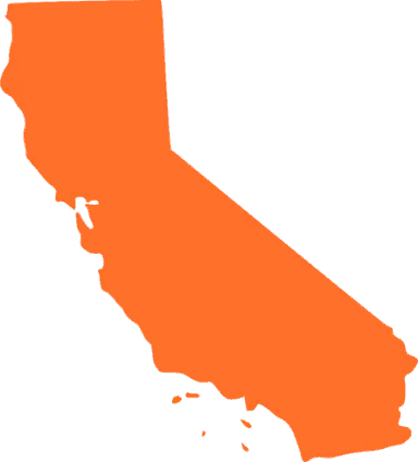 Map showing California's solar incentives and programs for solar energy adoption.