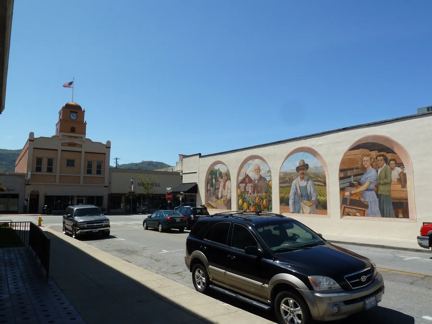 Agriculture mural downtown, Santa Paula